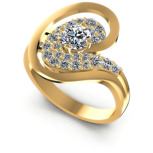 Round Diamonds 0.80CT Engagement Ring in 14KT White Gold