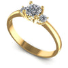 Cushion Diamonds 0.50CT Three Stone Ring in 14KT White Gold