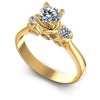 Round Diamonds 0.55CT Three Stone Ring in 14KT White Gold