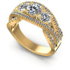 Round Diamonds 1.35CT Three Stone Ring in 14KT White Gold