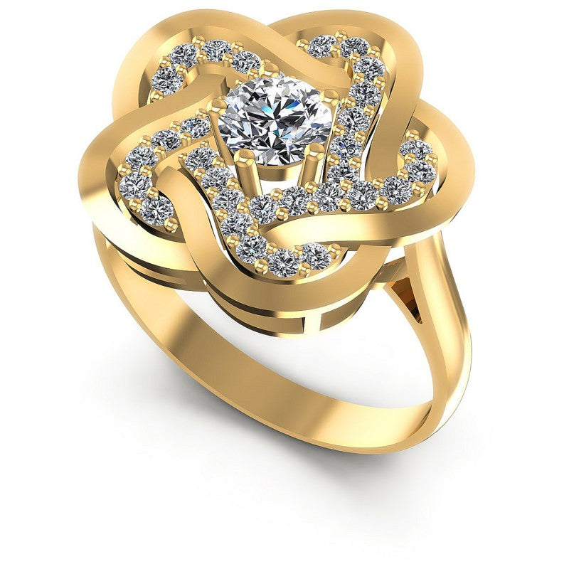 Round Diamonds 0.75CT Engagement Ring in 14KT White Gold