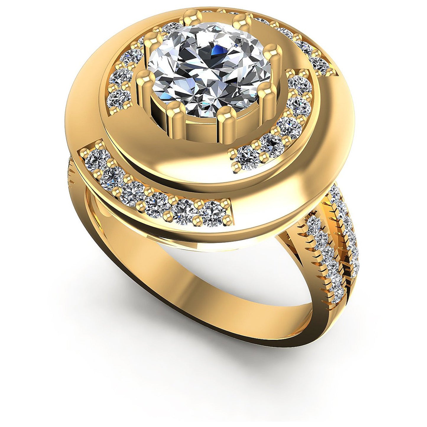 0.95CT Round  Cut Diamonds Engagement Rings