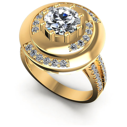 0.95CT Round  Cut Diamonds Engagement Rings