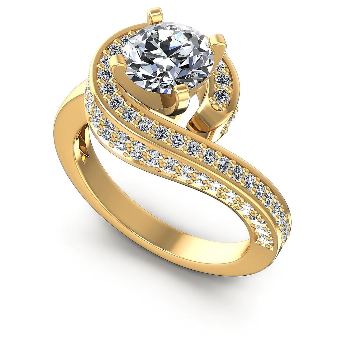0.95CT Round  Cut Diamonds Engagement Rings
