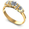 Round Diamonds 0.85CT Three Stone Ring in 14KT White Gold