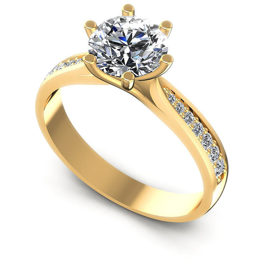 0.60CT Round  Cut Diamonds Engagement Rings