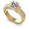 Round Diamonds 1.30CT Halo Ring in 14KT White Gold