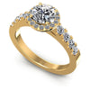 Round Diamonds 0.50CT Halo Ring in 14KT White Gold