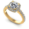 Round Diamonds 1.25CT Halo Ring in 14KT White Gold
