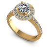 Round Diamonds 1.00CT Halo Ring in 14KT White Gold