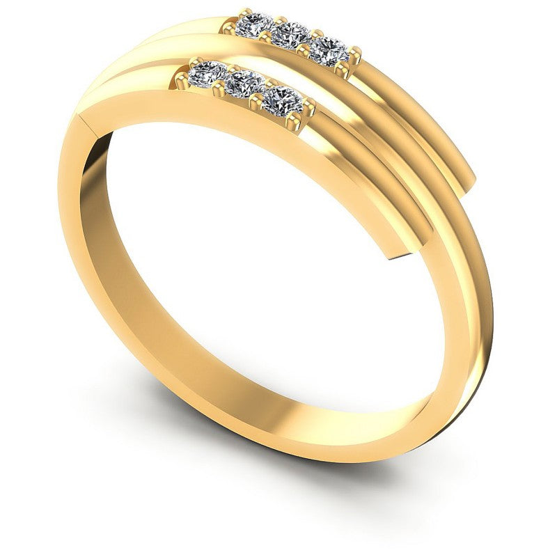 Round Diamonds 0.15CT Diamonds Wedding Band in 14KT White Gold