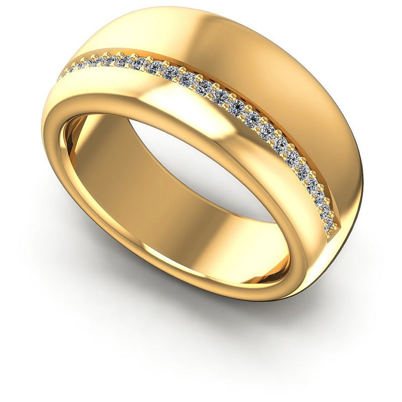Round Diamonds 0.25CT Diamonds Wedding Band in 14KT White Gold