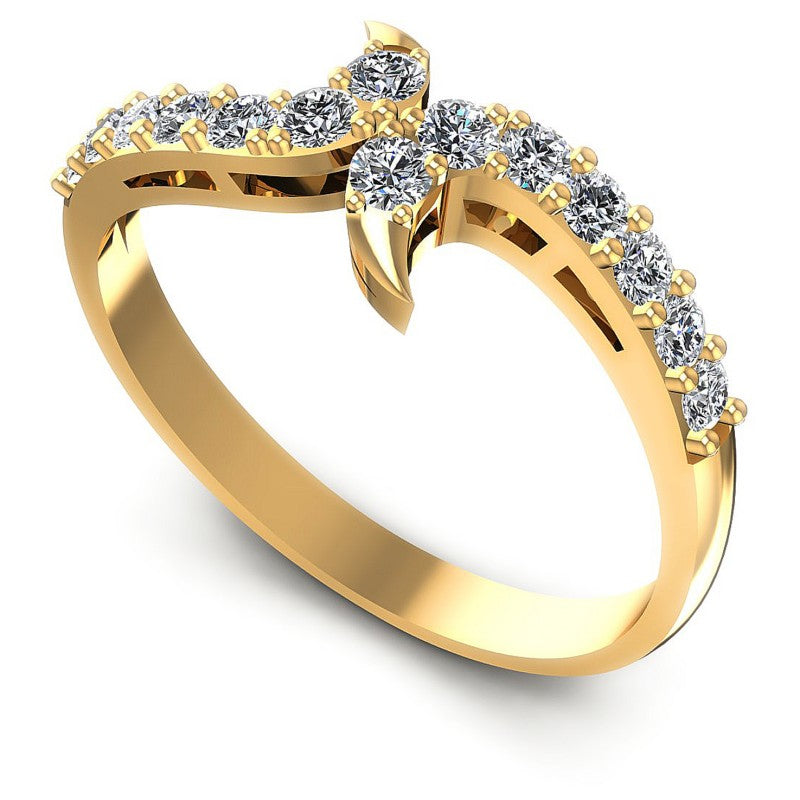 Round Diamonds 0.40CT Diamonds Wedding Band in 14KT White Gold