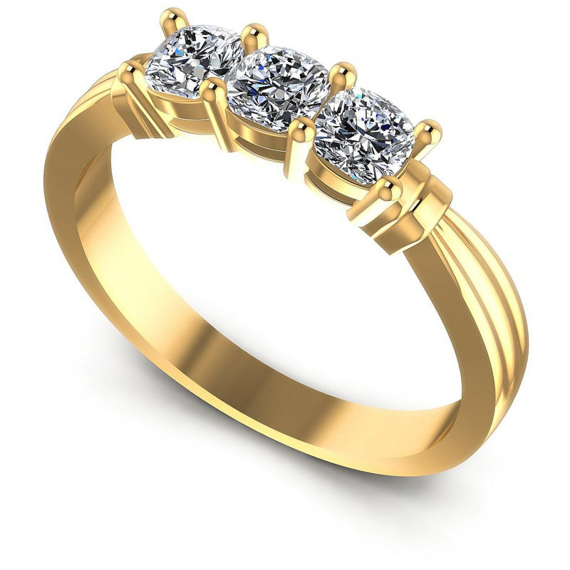 Cushion Diamonds 0.70CT Diamonds Wedding Band in 14KT White Gold