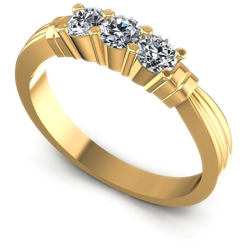 Round Diamonds 0.50CT Diamonds Wedding Band in 14KT White Gold