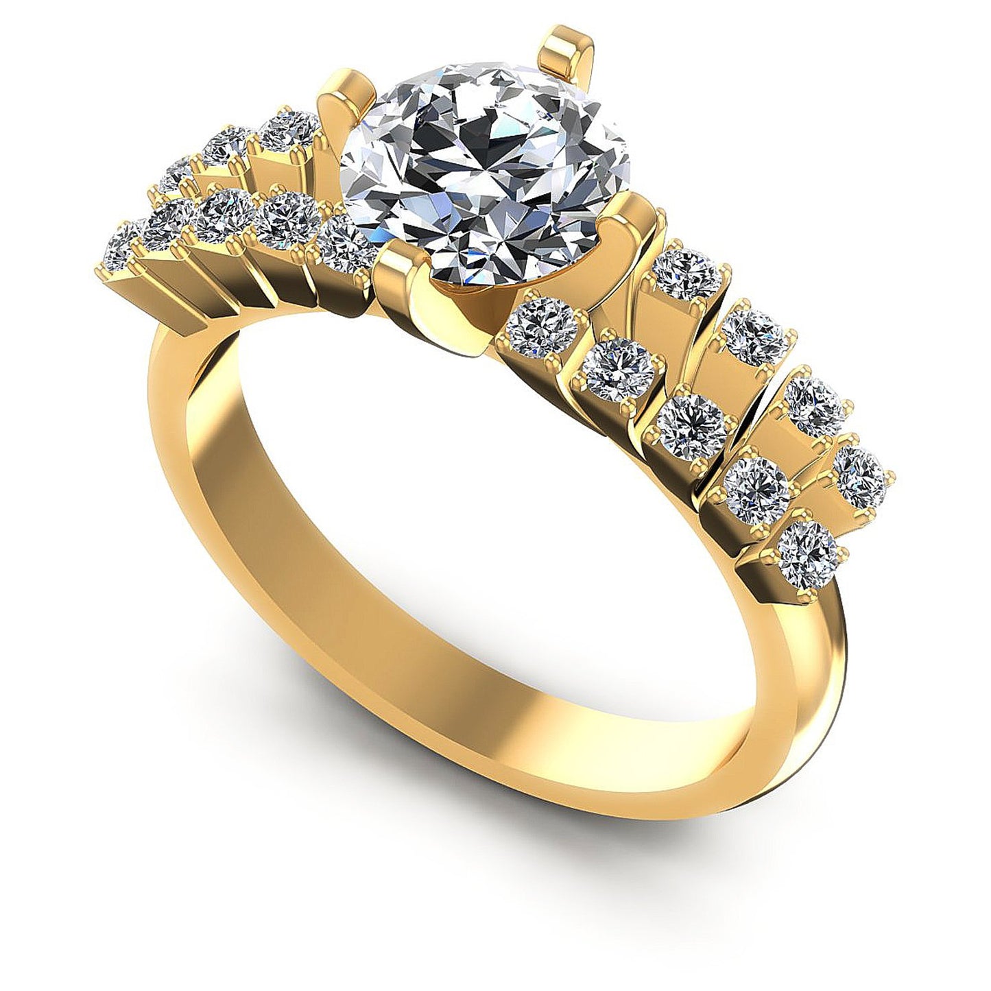 0.70CT Round  Cut Diamonds Engagement Rings