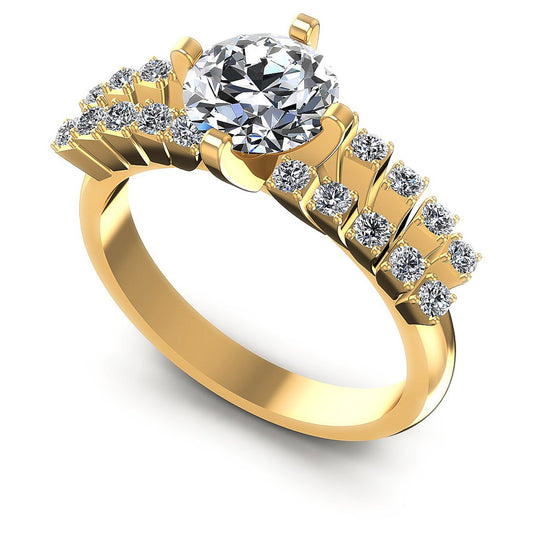 0.70CT Round  Cut Diamonds Engagement Rings