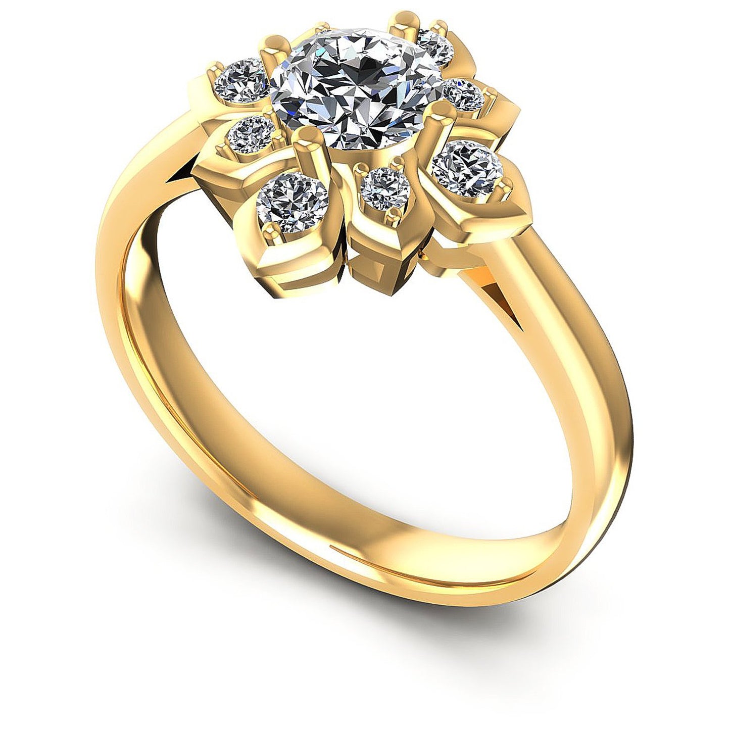 0.60CT Round  Cut Diamonds Engagement Rings