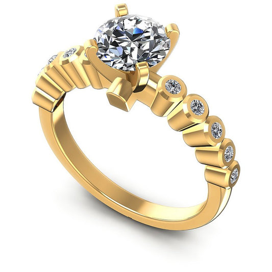 Round Diamonds 0.50CT Engagement Ring in 14KT White Gold