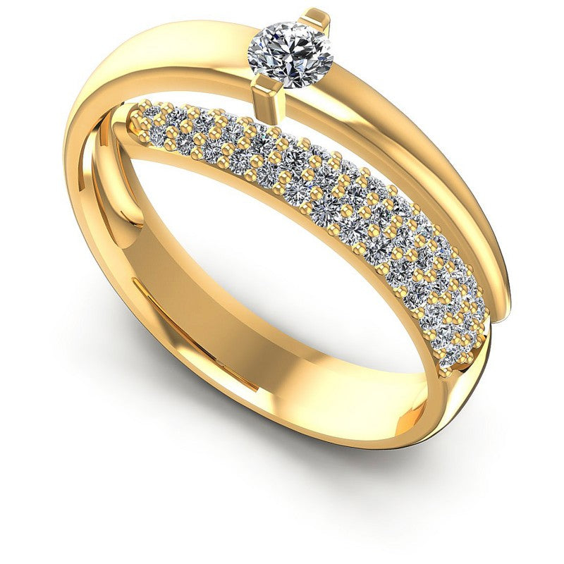 Round Diamonds 0.80CT Engagement Ring in 14KT White Gold