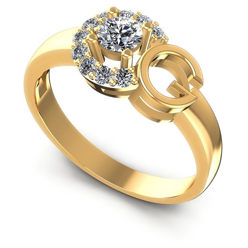 Round Diamonds 0.45CT Fashion Ring in 14KT White Gold