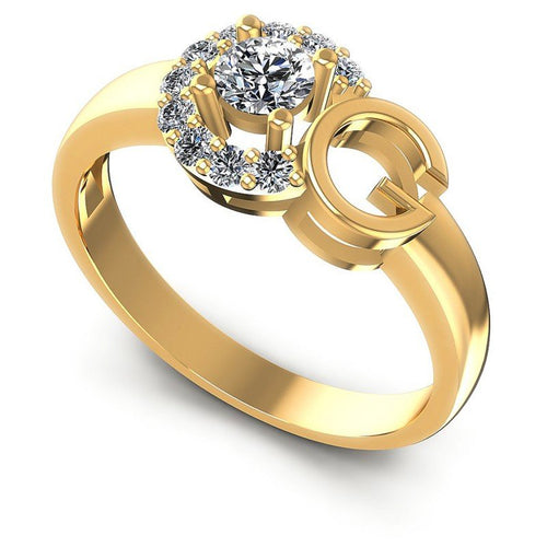 Round Diamonds 0.45CT Fashion Ring in 14KT White Gold