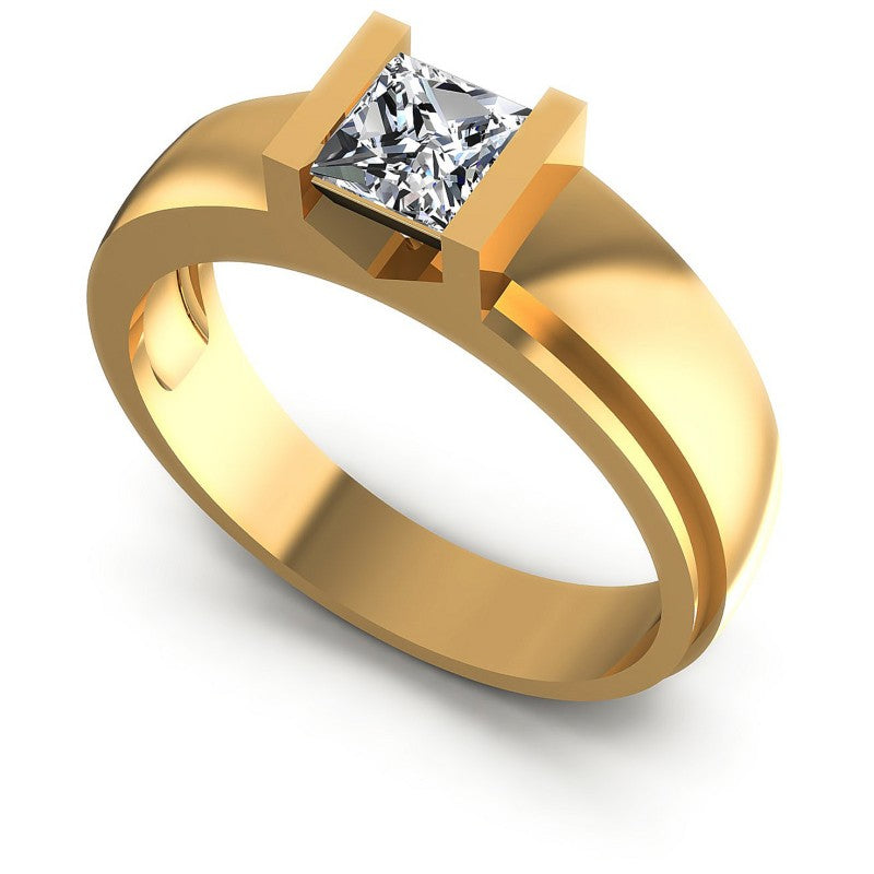 Princess Diamonds 0.35CT Solitaire Ring in 14KT White Gold