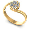 Round Diamonds 0.45CT Fashion Ring in 14KT White Gold