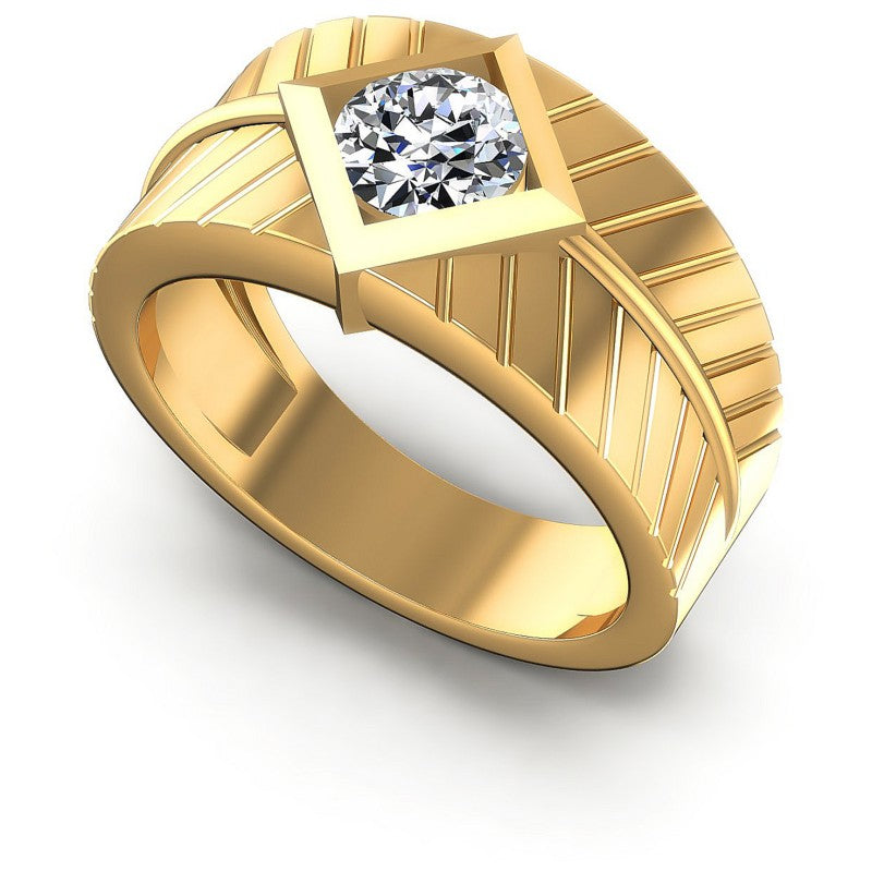 Round Diamonds 0.35CT Solitaire Ring in 14KT White Gold