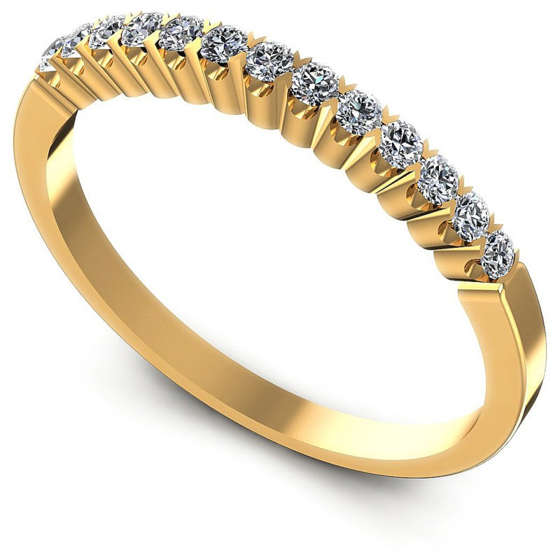 Round Diamonds 0.25CT Diamonds Wedding Band in 14KT White Gold