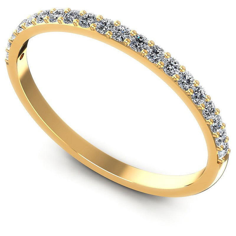 Round Diamonds 0.25CT Diamonds Wedding Band in 14KT White Gold