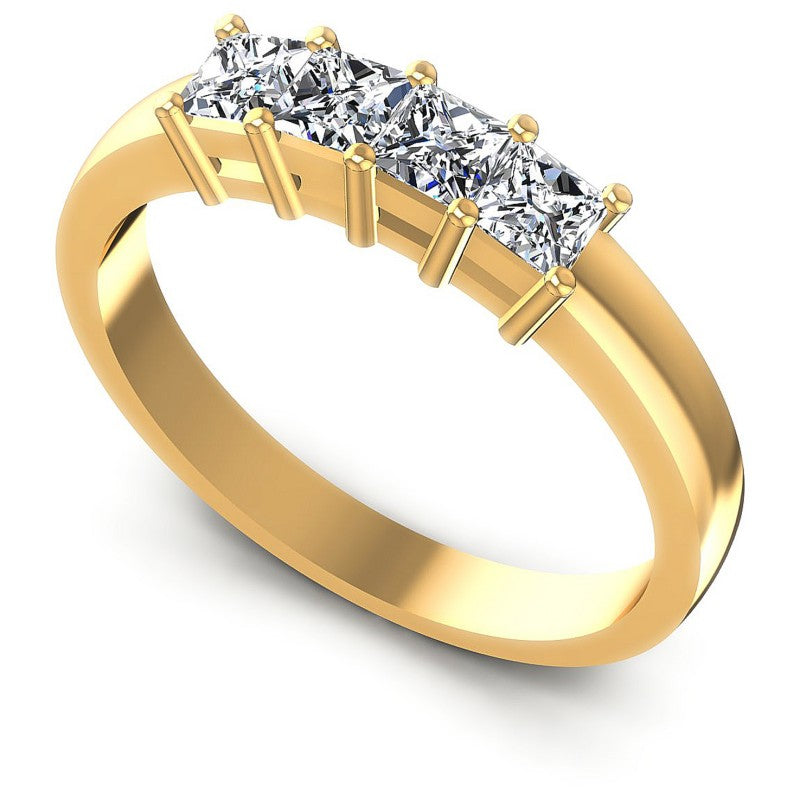 Princess Diamonds 0.80CT Diamonds Wedding Band in 14KT White Gold