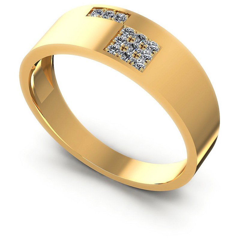Round Diamonds 0.15CT Diamonds Wedding Band in 14KT White Gold