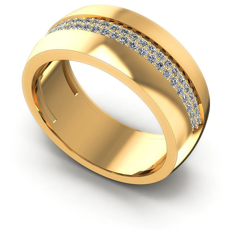Round Diamonds 0.45CT Diamonds Wedding Band in 14KT White Gold