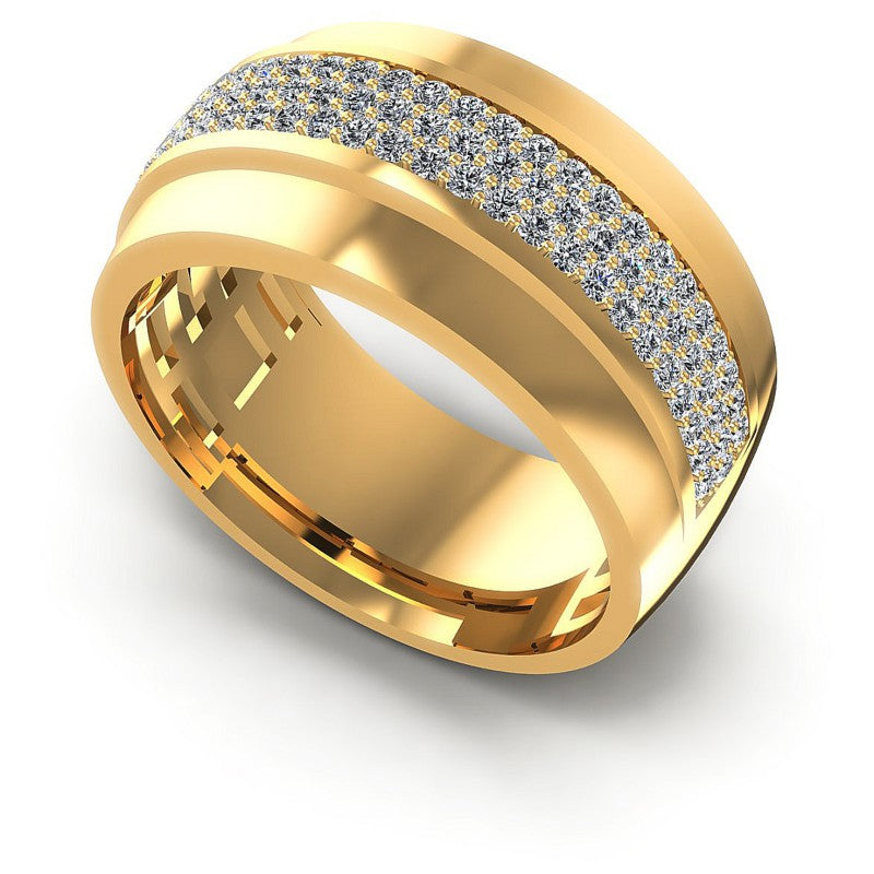Round Diamonds 0.65CT Diamonds Wedding Band in 14KT White Gold