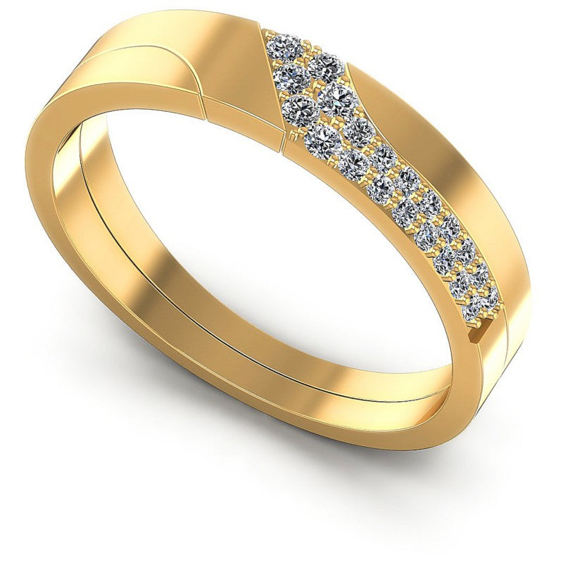 Round Diamonds 0.25CT Diamonds Wedding Band in 14KT White Gold
