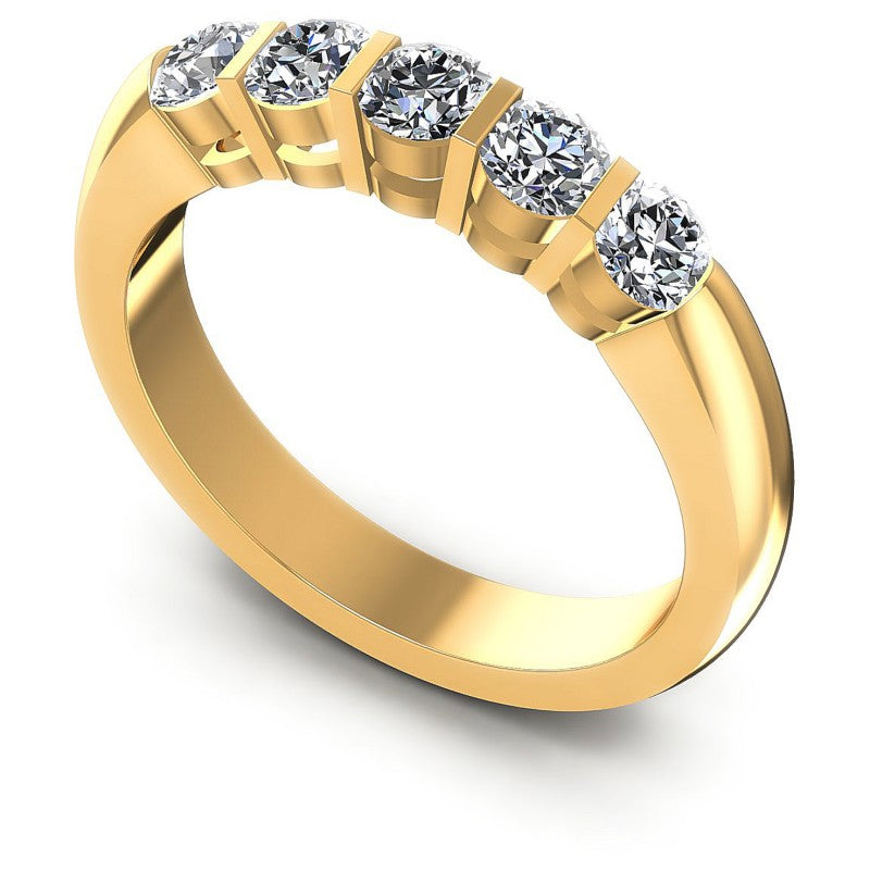 Round Diamonds 0.75CT Diamonds Wedding Band in 14KT White Gold