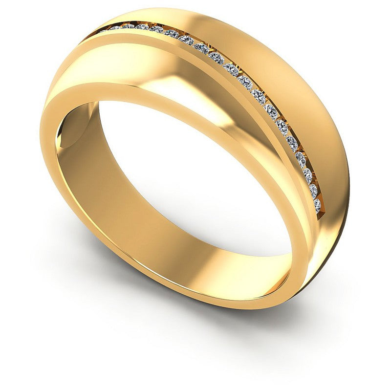 Round Diamonds 0.20CT Diamonds Wedding Band in 14KT White Gold