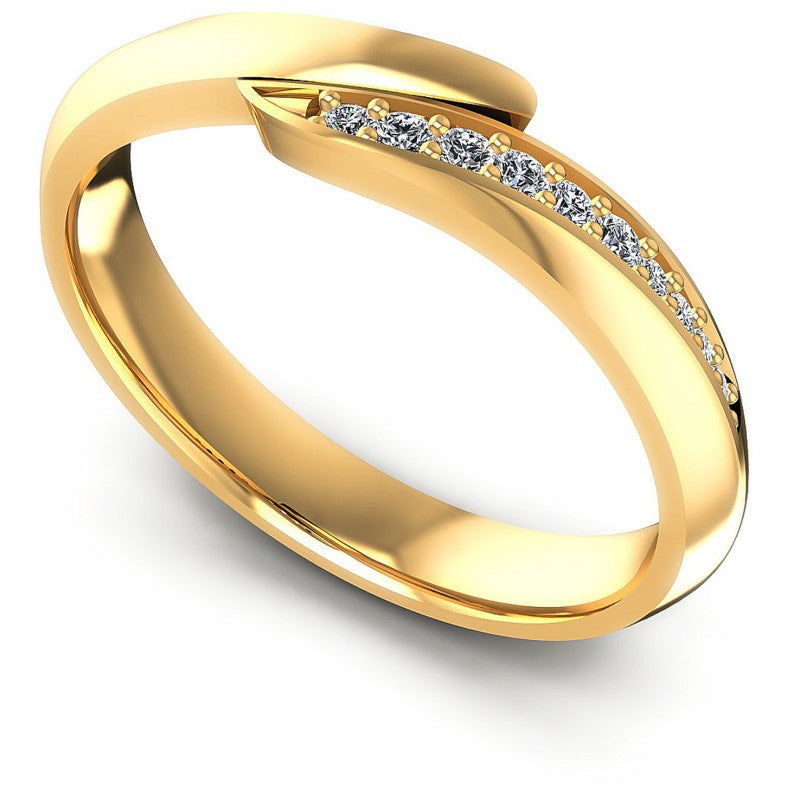 Round Diamonds 0.25CT Diamonds Wedding Band in 14KT White Gold