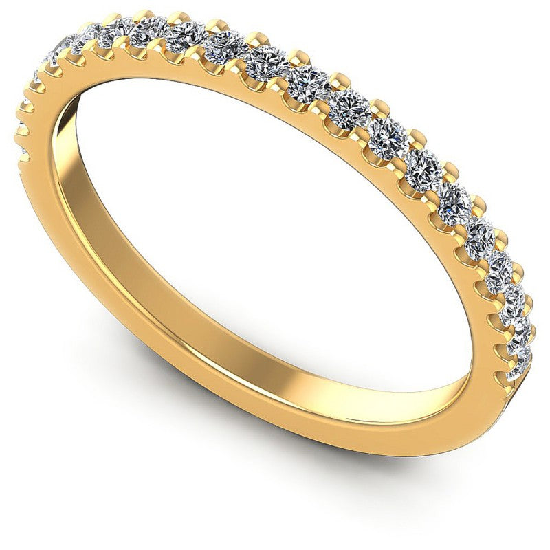 Round Diamonds 0.30CT Diamonds Wedding Band in 14KT White Gold