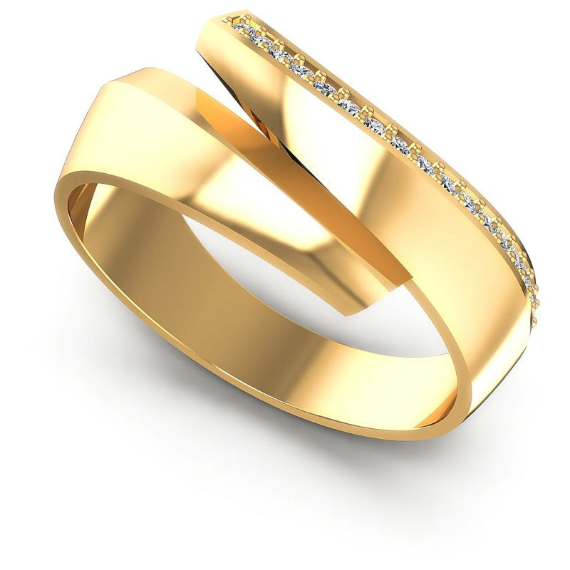 Round Diamonds 0.15CT Diamonds Wedding Band in 14KT White Gold