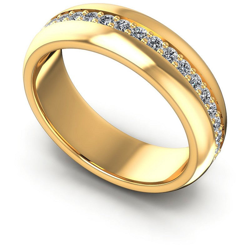 Round Diamonds 0.40CT Diamonds Wedding Band in 14KT White Gold