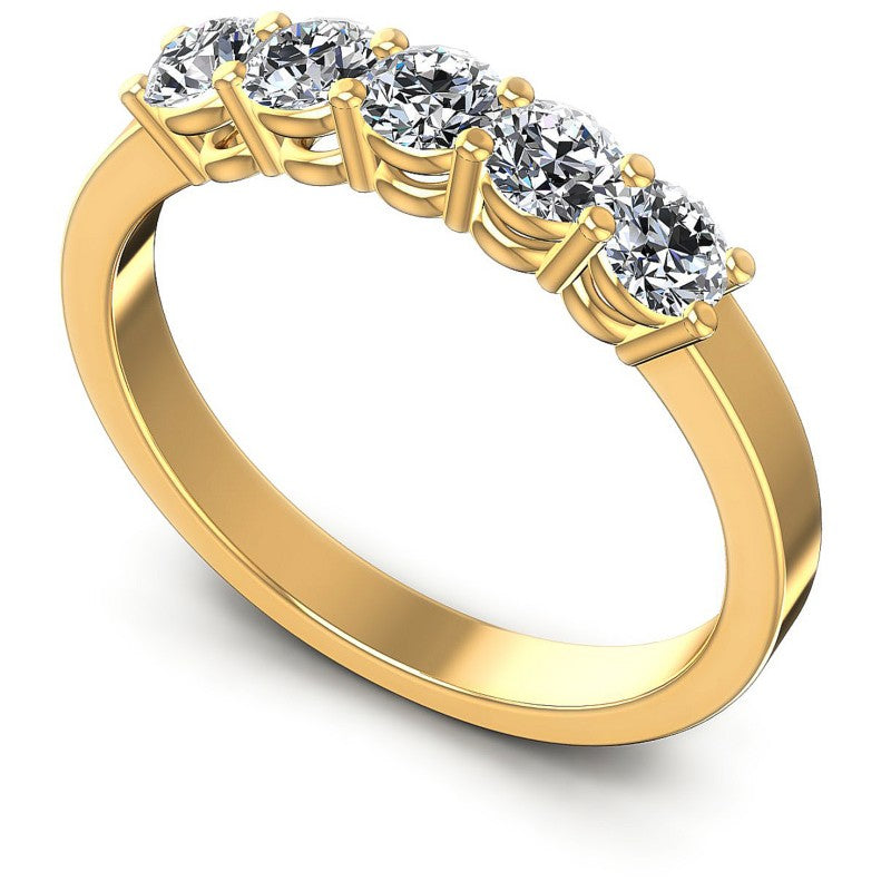 Round Diamonds 0.70CT Diamonds Wedding Band in 14KT White Gold