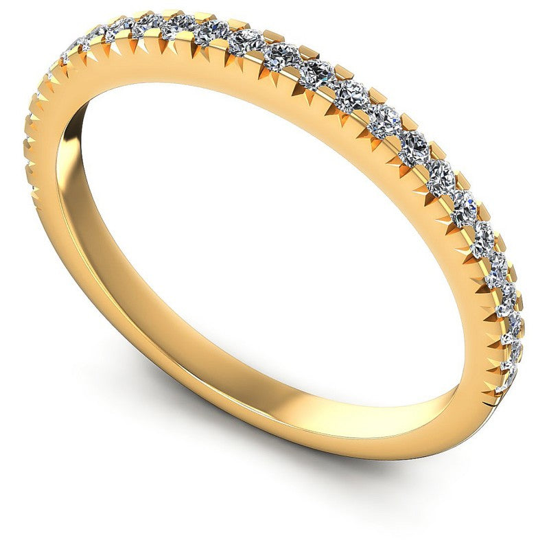Round Diamonds 0.30CT Diamonds Wedding Band in 14KT White Gold