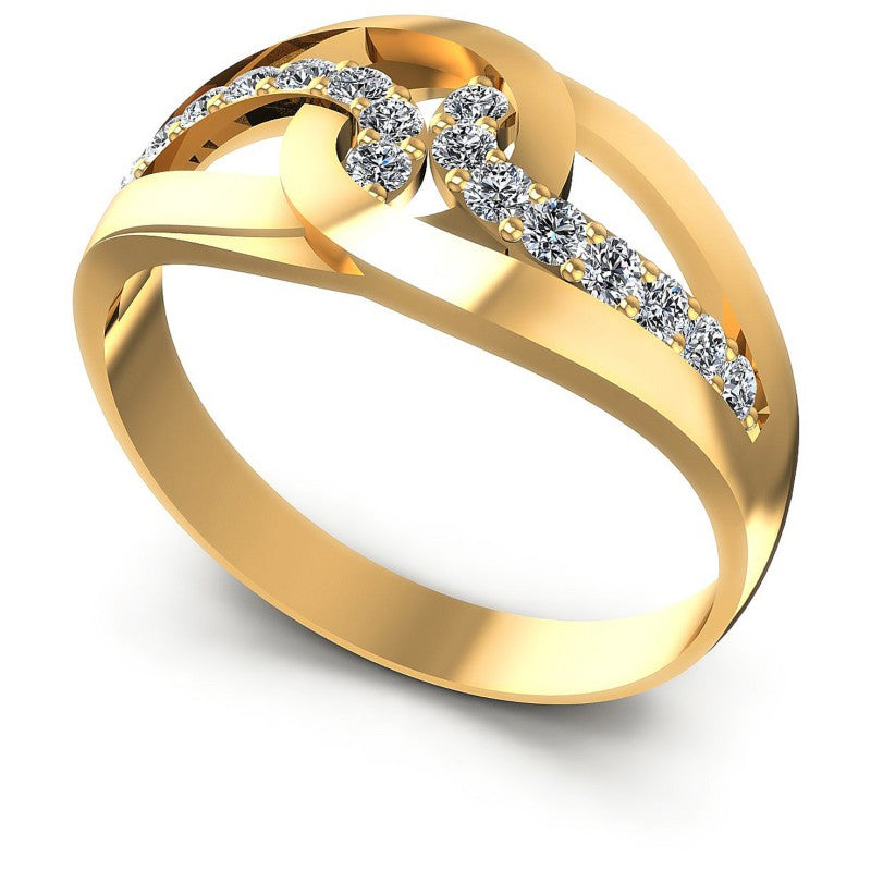 Round Diamonds 0.35CT Diamonds Wedding Band in 14KT White Gold