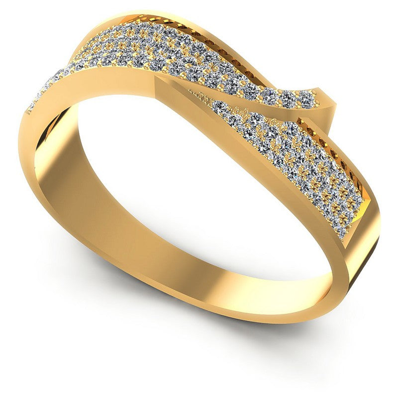 Round Diamonds 0.50CT Diamonds Wedding Band in 14KT White Gold