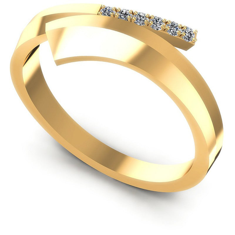 Round Diamonds 0.10CT Diamonds Wedding Band in 14KT White Gold