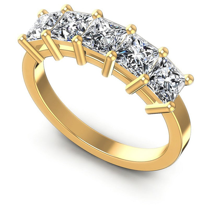 Princess Diamonds 1.65CT Diamonds Wedding Band in 14KT White Gold