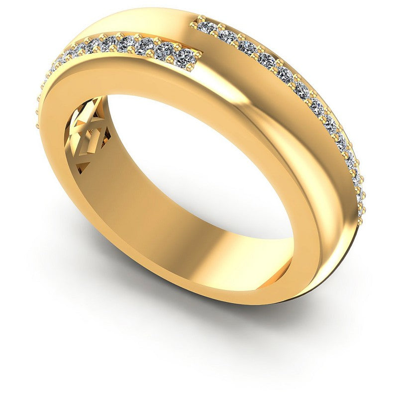 Round Diamonds 0.35CT Diamonds Wedding Band in 14KT White Gold