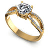Round Diamonds 0.60CT Engagement Ring in 14KT White Gold